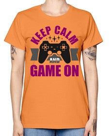 keep calm and game on 132# - video games -  Missy T-Shirt