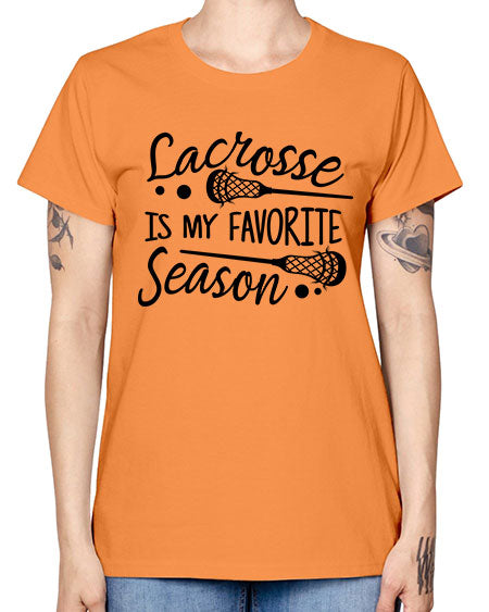 lacrosse is my favorite season 14# - lacrosse -  Missy T-Shirt