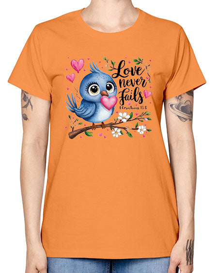 love never fails 63# - birds -  Missy T-Shirt