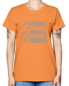 male female engineer 1084# - engineer -  Missy T-Shirt