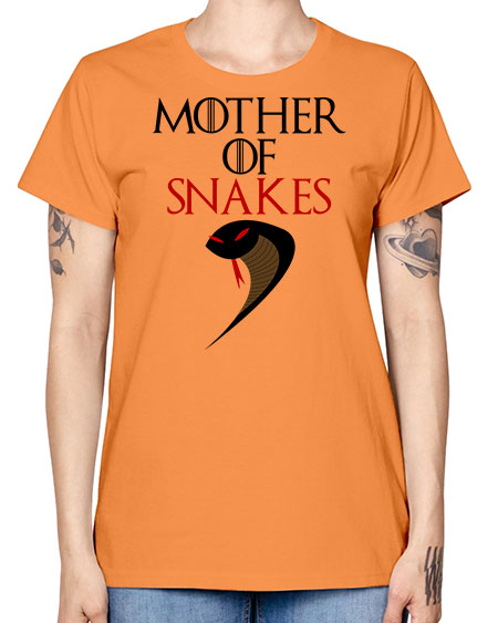 mother of snakes - snake -  Missy T-Shirt