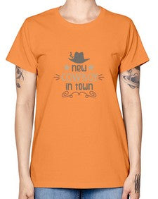 new cowboy in town 953# - western -  Missy T-Shirt