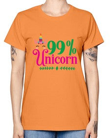 ninety nine percent unicorn 325# - unicorn -  Missy T-Shirt