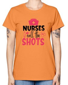 nurses call the shots Style 1235# - nurse -  Missy T-Shirt