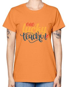 one lucky teacher Style 326# - teacher -  Missy T-Shirt