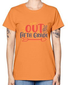 peace out fifth grade 619# - fifth grade -  Missy T-Shirt