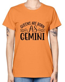 queens are born as gemini 392# - gemini -  Missy T-Shirt