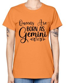 queens are born as gemini 393# - gemini -  Missy T-Shirt