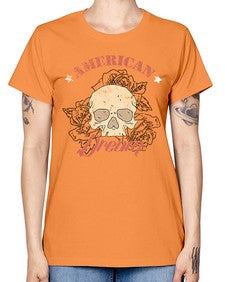 skullrose 1070# - skull and bones -  Missy T-Shirt