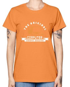 the original computer print delete 12# - computer -  Missy T-Shirt