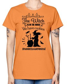 the witch is in the house sign 20# - witch -  Missy T-Shirt