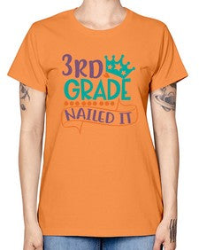 third grade nailed it 970# - third grade -  Missy T-Shirt