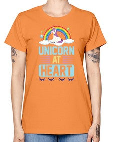 unicorn at heart 448# - unicorn -  Missy T-Shirt