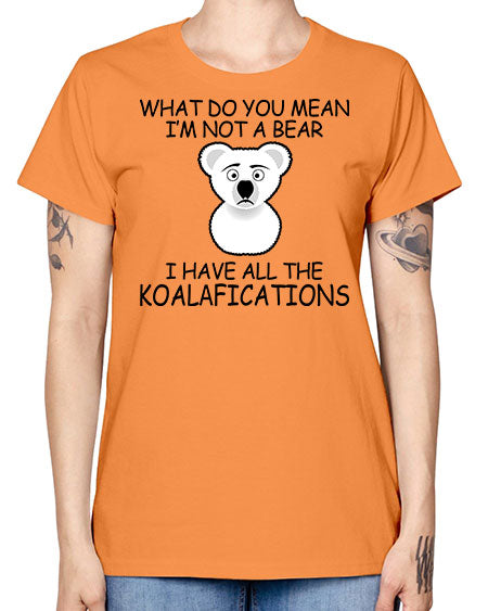 what do you mean im not a bear 287# - bears - animals -  Missy T-Shirt