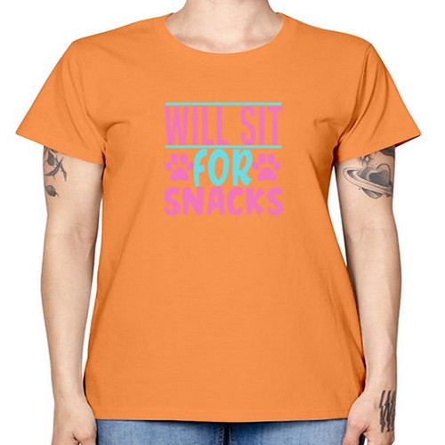 will sit for snacks Style 57# - dogs -  Missy T-Shirt