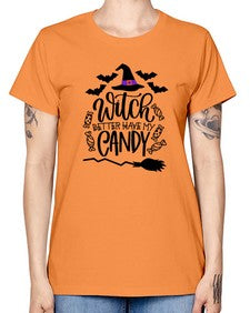 witch better have my candy 17# - witch -  Missy T-Shirt