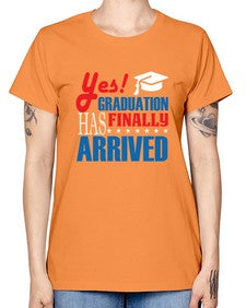yes graduation has finally 1015# - graduation -  Missy T-Shirt