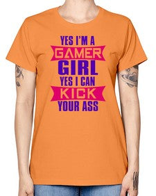 yes im a gamer girl yes i can kick your ass 169# - video games -  Missy T-Shirt