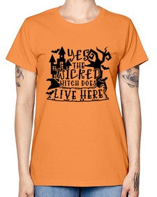 yes the wicked witch does live here 2# - witch -  Missy T-Shirt