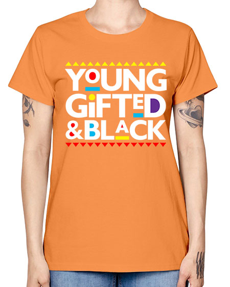 young gifted and black 2# - black words and phrases -  Missy T-Shirt