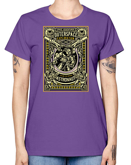 Astronaut Outerspace Exploration 36# - space -  Missy T-Shirt