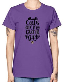 Cats Are My Favorite People Style 89# - cats -  Missy T-Shirt