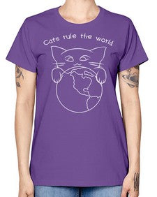 Cats Rule the World - cats -  Missy T-Shirt