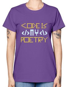 Code is my poetry 21# - computer -  Missy T-Shirt