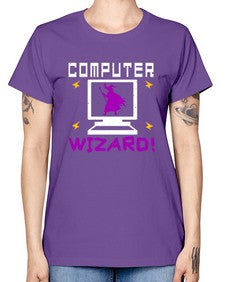 Computer wizard 52# - computer -  Missy T-Shirt
