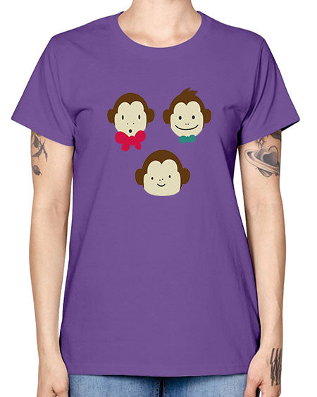 Cute_little_monkeys_5425 - monkey -  Missy T-Shirt