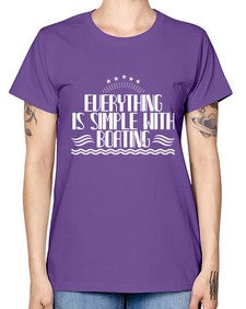 Everything is simple with Boating 17# - boats -  Missy T-Shirt