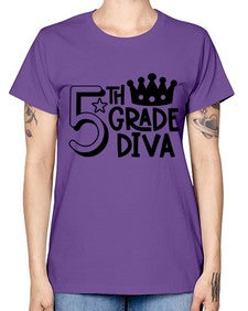 Fifth Grade Diva 64# - fifth grade -  Missy T-Shirt