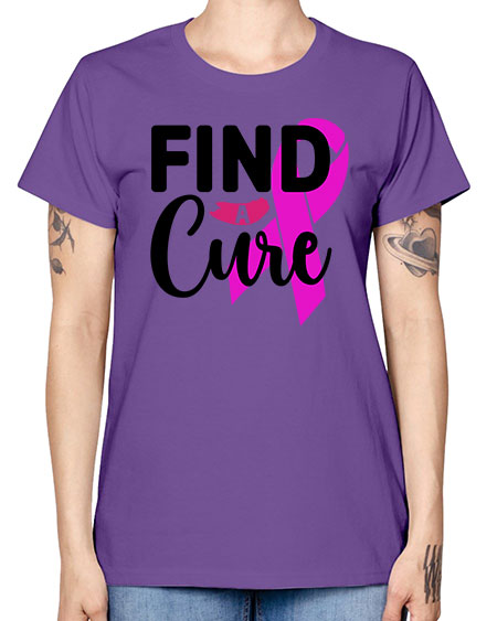 Find a Cure 26# - breast cancer -  Missy T-Shirt