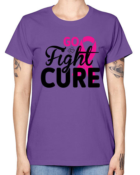 Go Fight Cure 23# - breast cancer -  Missy T-Shirt
