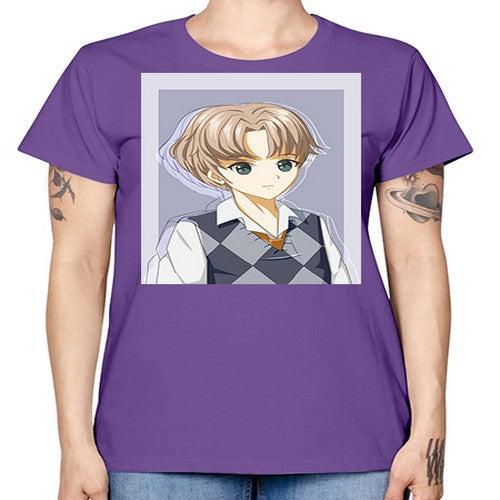 Handsome and cool boy with uniform 34# - anime -  Missy T-Shirt