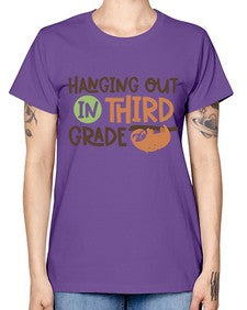 Hanging Out in Third 236# - third grade -  Missy T-Shirt