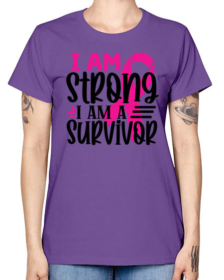I Am Strong I Am a Survivor 19# - breast cancer -  Missy T-Shirt