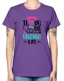 I Love The Nurse Life Style Style 902# - nurse -  Missy T-Shirt