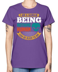 I am a human being nothing is alien to me 7# - ufo -  Missy T-Shirt