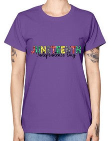 Juneteenth Independence Day 37# - black juneteenth -  Missy T-Shirt
