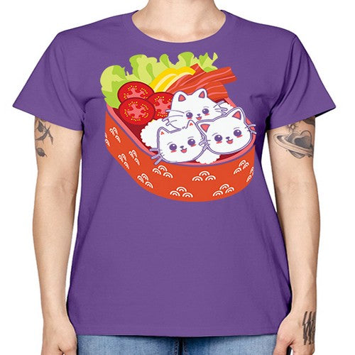 Kawaii Cat Boxed Lunch Anime Anime 266# - anime -  Missy T-Shirt