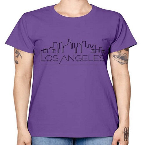 Los Angeles Minimal Skyline 1161# - cities -  Missy T-Shirt