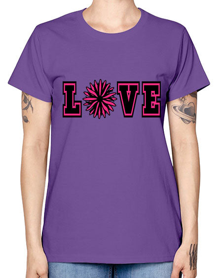 Love 694# - cheer -  Missy T-Shirt