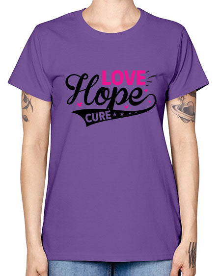 Love Hope Cure 14# - breast cancer -  Missy T-Shirt