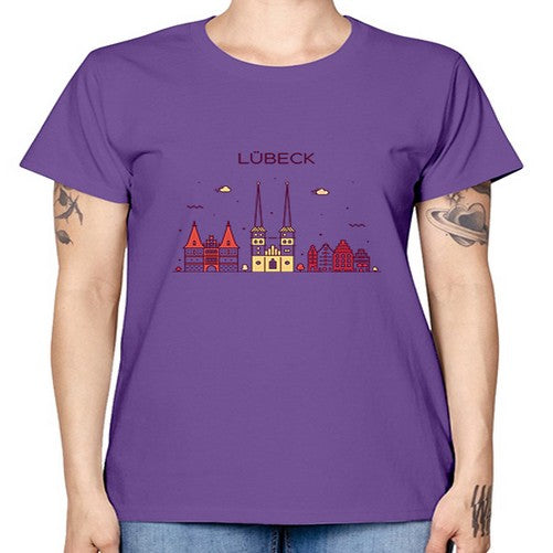 Lubek 1183# - cities -  Missy T-Shirt