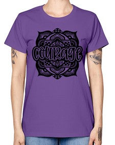 Mandala Courage 759# - mandala -  Missy T-Shirt
