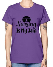 Nursing is my jam 1272# - nurse -  Missy T-Shirt