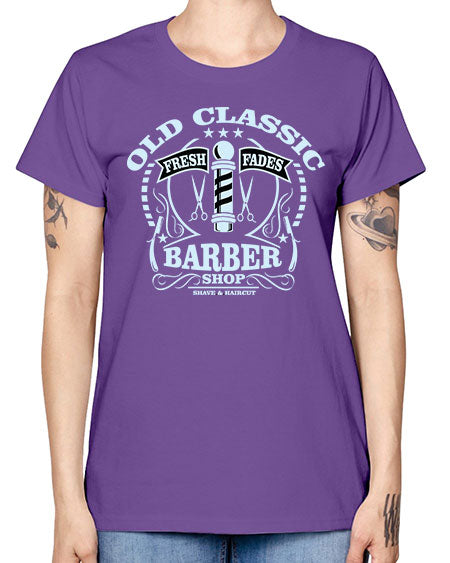 Old Classic Barber1285# - barber -  Missy T-Shirt