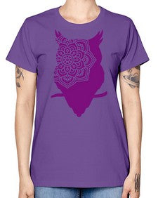 OwlMandalaUpdated 976# - mandala -  Missy T-Shirt
