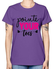 Pointe your toes 176# - ballet -  Missy T-Shirt